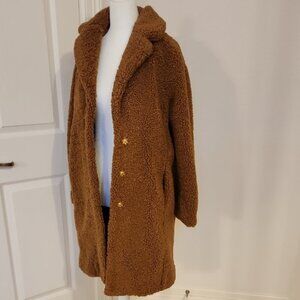 J. Crew Warm Brown Teddy Coat